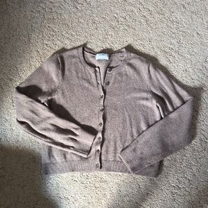 Old Navy Taupe Cardigan Sweater